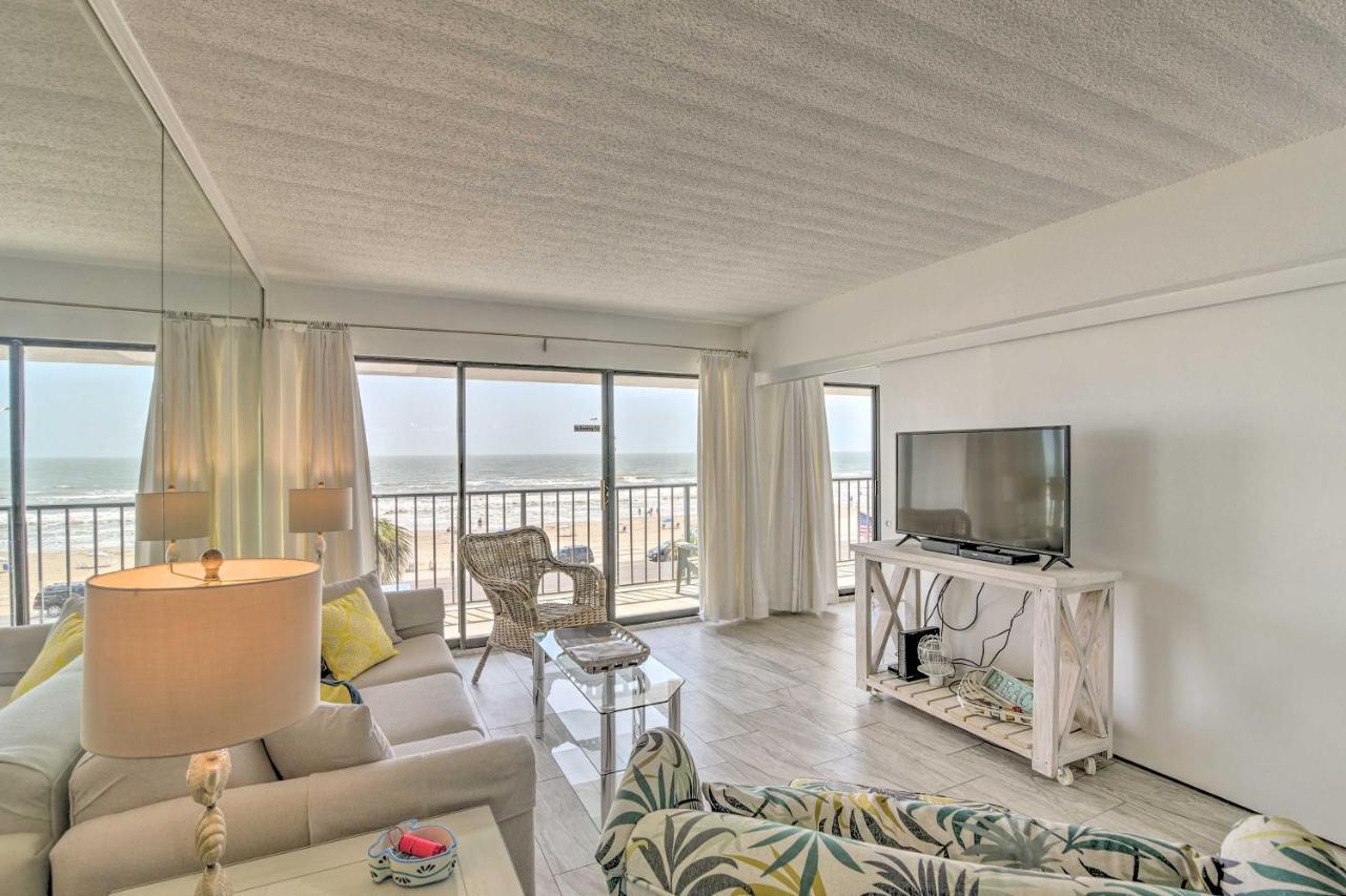 Galveston Oceanfront Condo With Balcony And View! Esterno foto